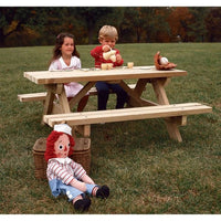 Woodworking Project Paper Plan to Build Kid's Picnic Table alt 0