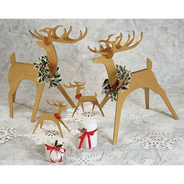 Woodworking Project Paper Plan to Build Medium & Tabletop Stylish Reindeer alt 0