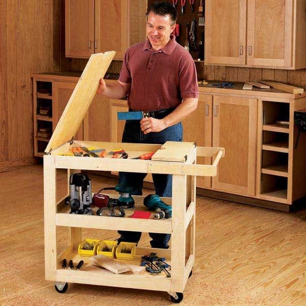 Woodworking Project Paper Plan to Build Getr-Done Shop Cart alt 0