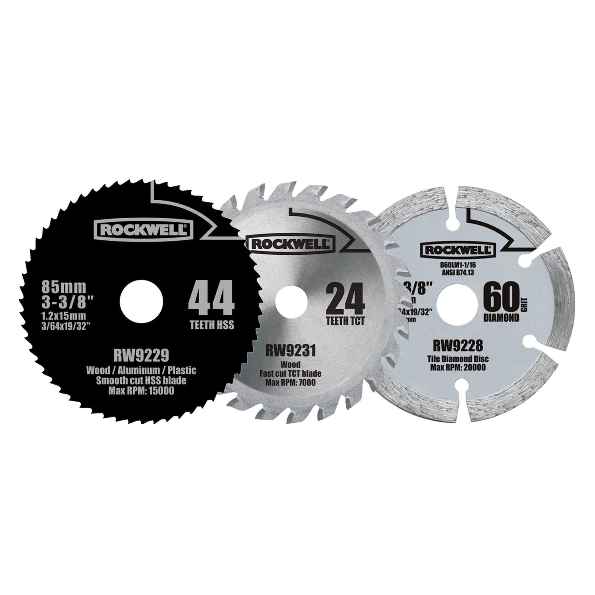 Versacut Blade Set, 3 pieces, Model RW9232K alt 0