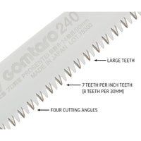 GOMTARO Pro-S Replacement Blade, 240mm, Dual Teeth