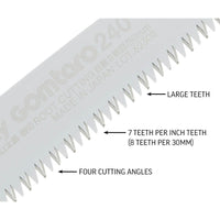 GOMTARO 240mm, Root Cutting, Large Teeth