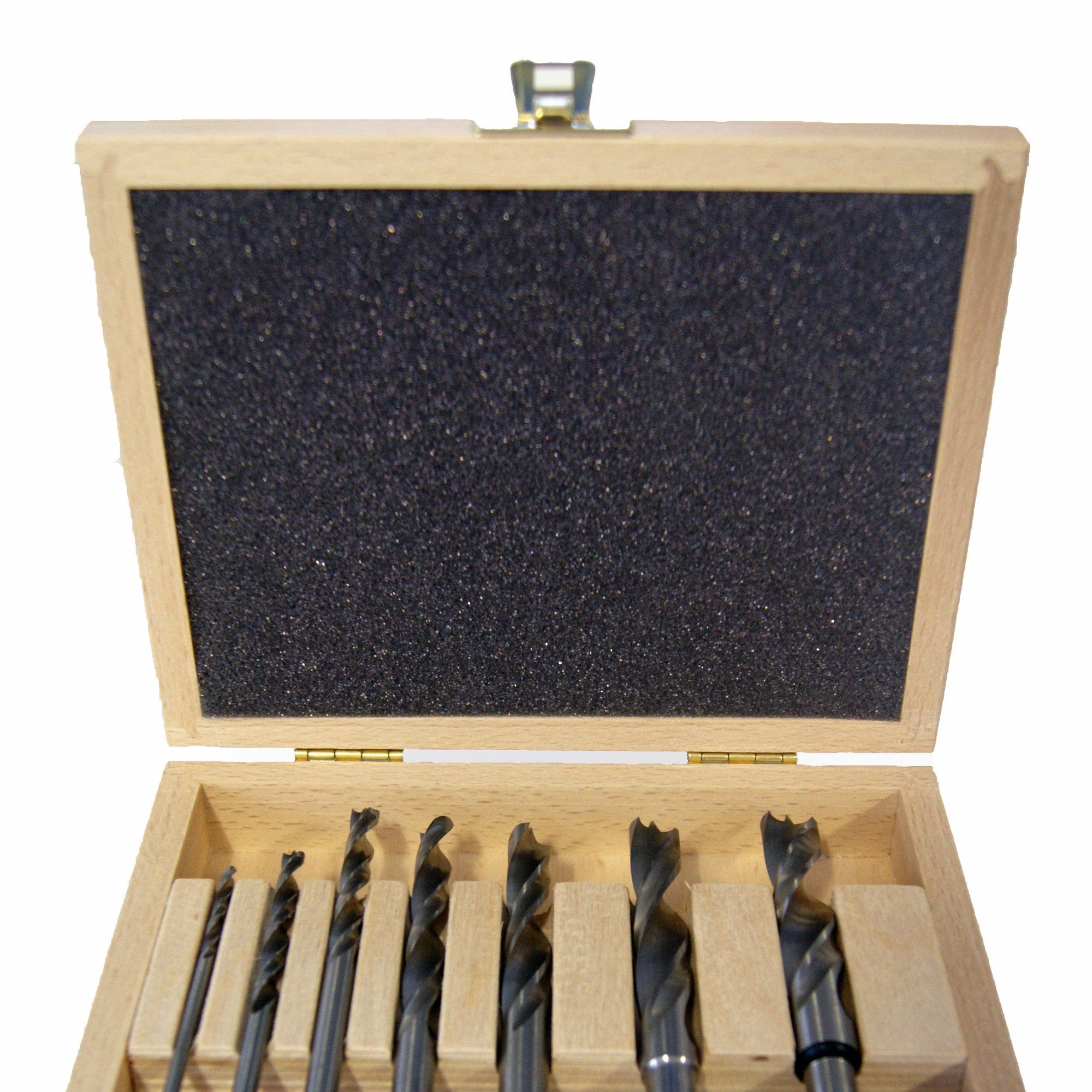 Brad Point Bit Set in Wooden Box, 7 Piece Standard Set alt 0