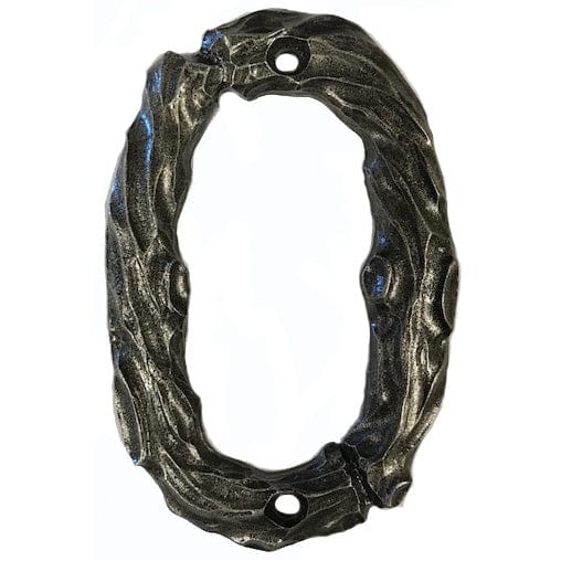 LHN0-P Log House Number Zero, Pewter, 1 piece alt 0