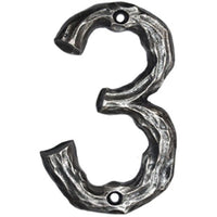 LHN3-N Log House Number 3, Nickel, 1 piece alt 0