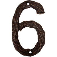 LHN6-ORB Log House Number 6, Oil Rubbed Bronze, 1 piece alt 0