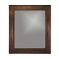 36" Hand Hammered Rectangle Mirror alt 0