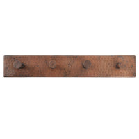 Hand Hammered Quadruple Robe Hook alt 0