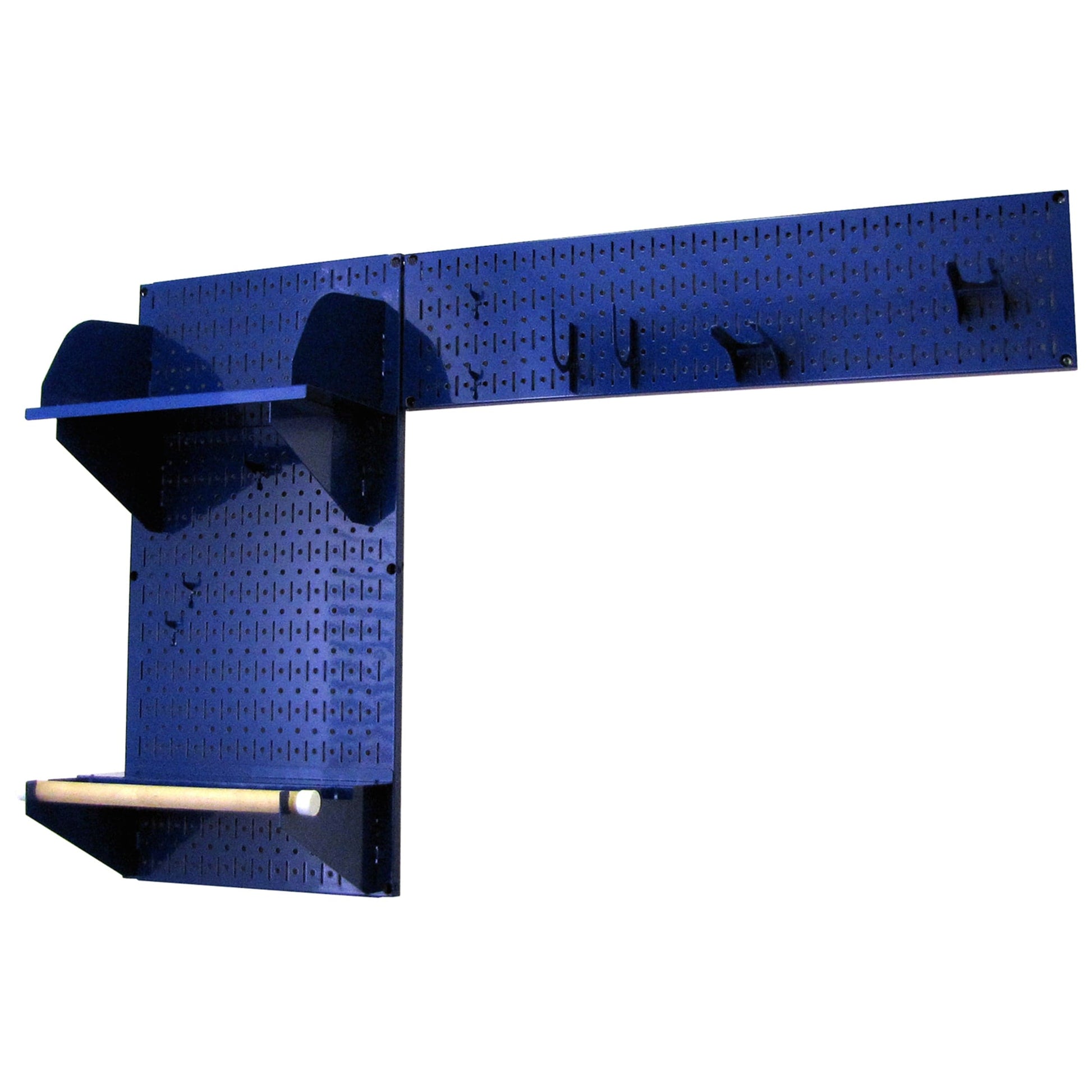 Pegboard Garden Tool Board Organizer with Blue Pegboard and Blue Accessories alt 0