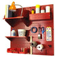 Pegboard Hobby Craft Pegboard Organizer Storage Kit with Red Pegboard and Red Accessories alt 0