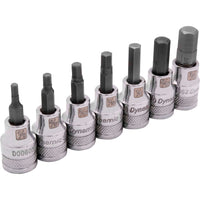 3/8" Drive 7pc SAE Standard Length Hex Socket Set, 1/8" - 3/8" alt 0