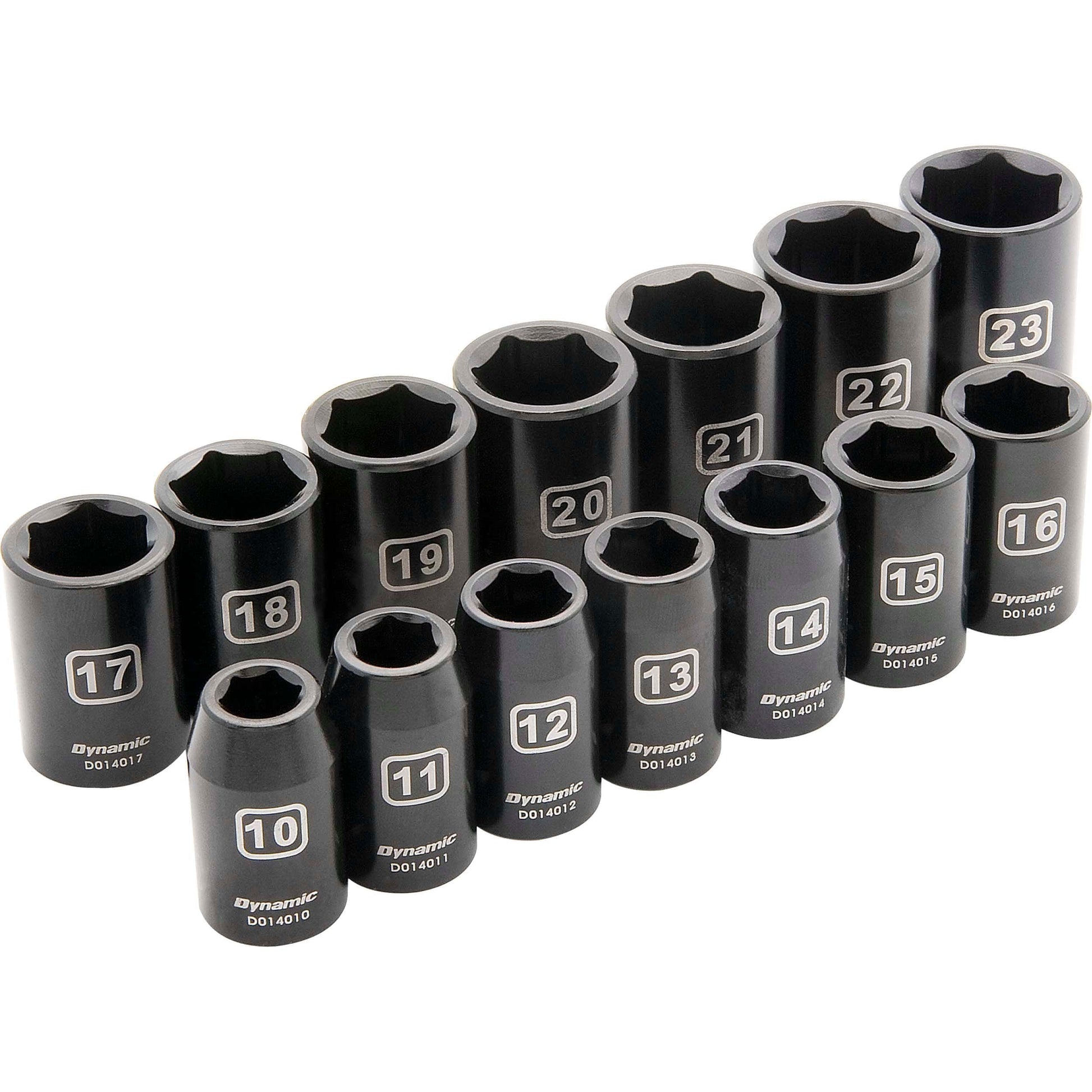 1/2" Drive 14pc 6-Point Standard Impact Metric Socket Set, 10mm - 23mm alt 0