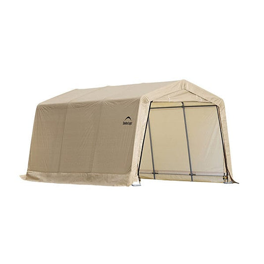 Auto Shelter, 10' x 15' x 8', Peak Style Instant Garage, Sandstone alt 0