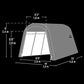 Auto Shelter 10' x 15' x 8' RoundTop Instant Garage, Sandstone alt 0