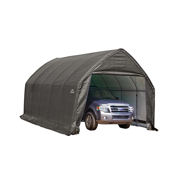 Garage-in-a-Box 13' x 20' x 12', Peak Style for SUV/Truck, Gray alt 0