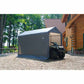 Shed-in-a-Box 6' x 12' x 8', Peak Style, Gray alt 0