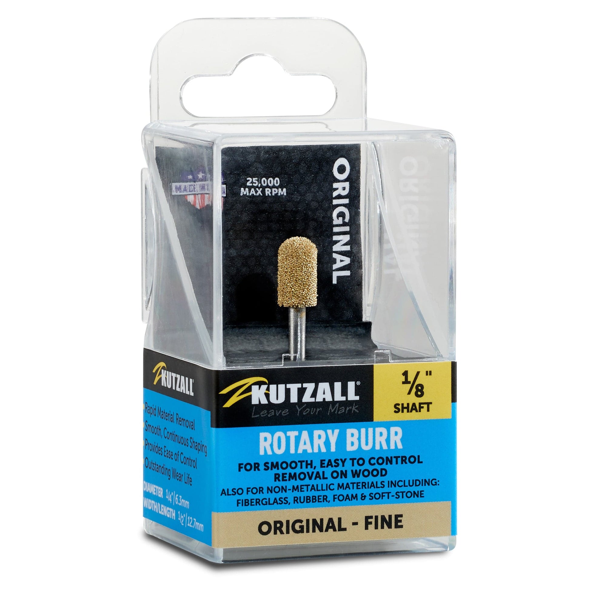 Original Ball Nose Burr, 1/8" Shaft, Fine, BN-14-EG alt 0