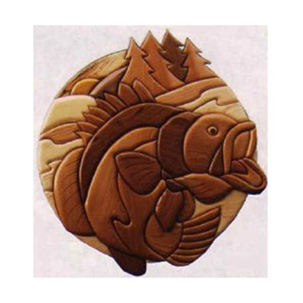 Large Mouth Bass Intarsia Pattern alt 0