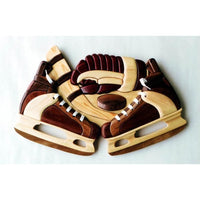 Hockey Skates Intarsia Pattern alt 0
