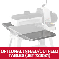 18" Drum Sander with Open Stand  - 1-3/4 HP 1 Ph 115V - JWDS-1836