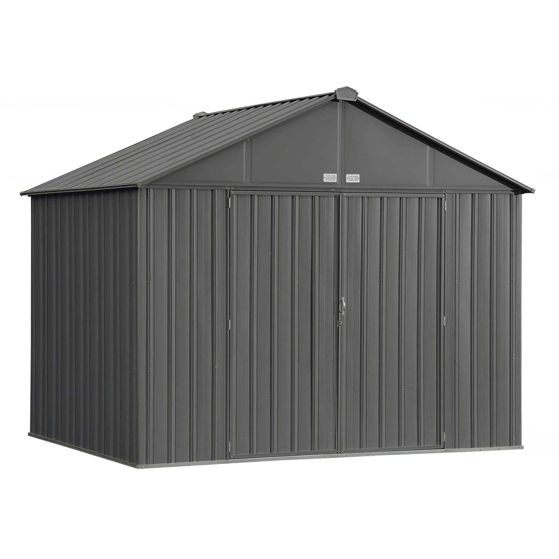 EZEE Shed, 10x8, Extra High Gable, 72 in walls, Charcoal Gray alt 0