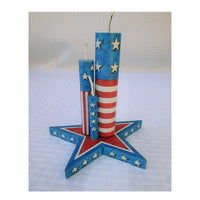 Star with Pretend Firecrackers  Woodworking Pattern and Picture alt 0