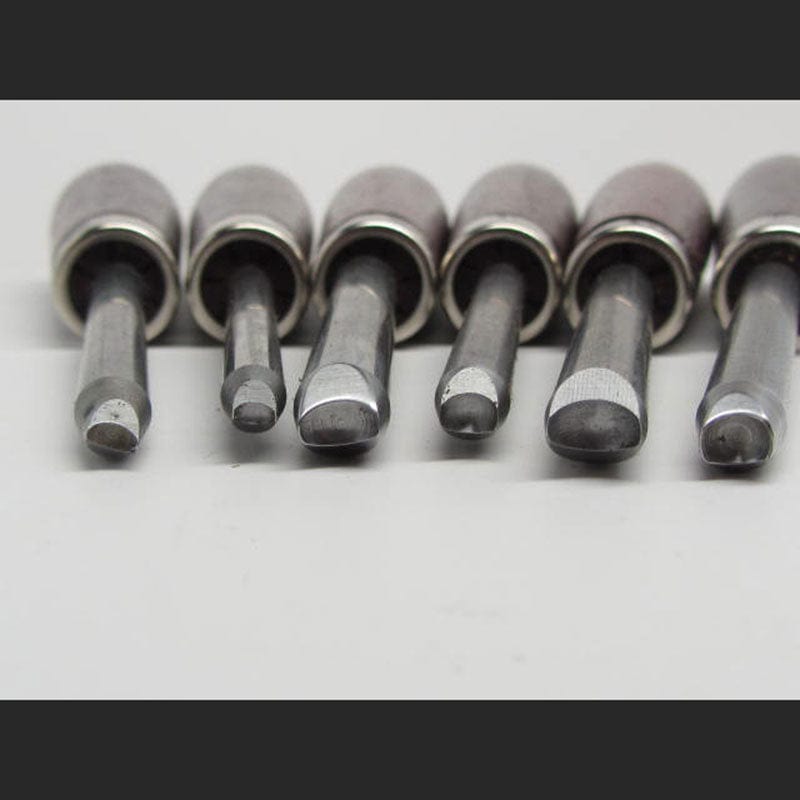 Woodcarving Round Carvers Eye Punch Set of 6 alt 0