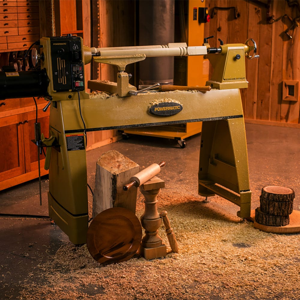 20" x 35" Woodworking Lathe with 6" Risers - 2 HP 1 Ph 220V - 3520C