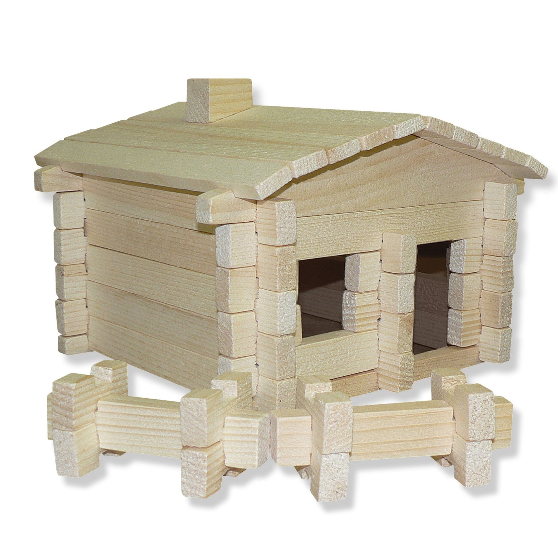 Earth Friendly Log Cabin 83 pc Set alt 0