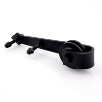 Barn Door Hardware Black Bent Arrow 6'6" Rail alt 0