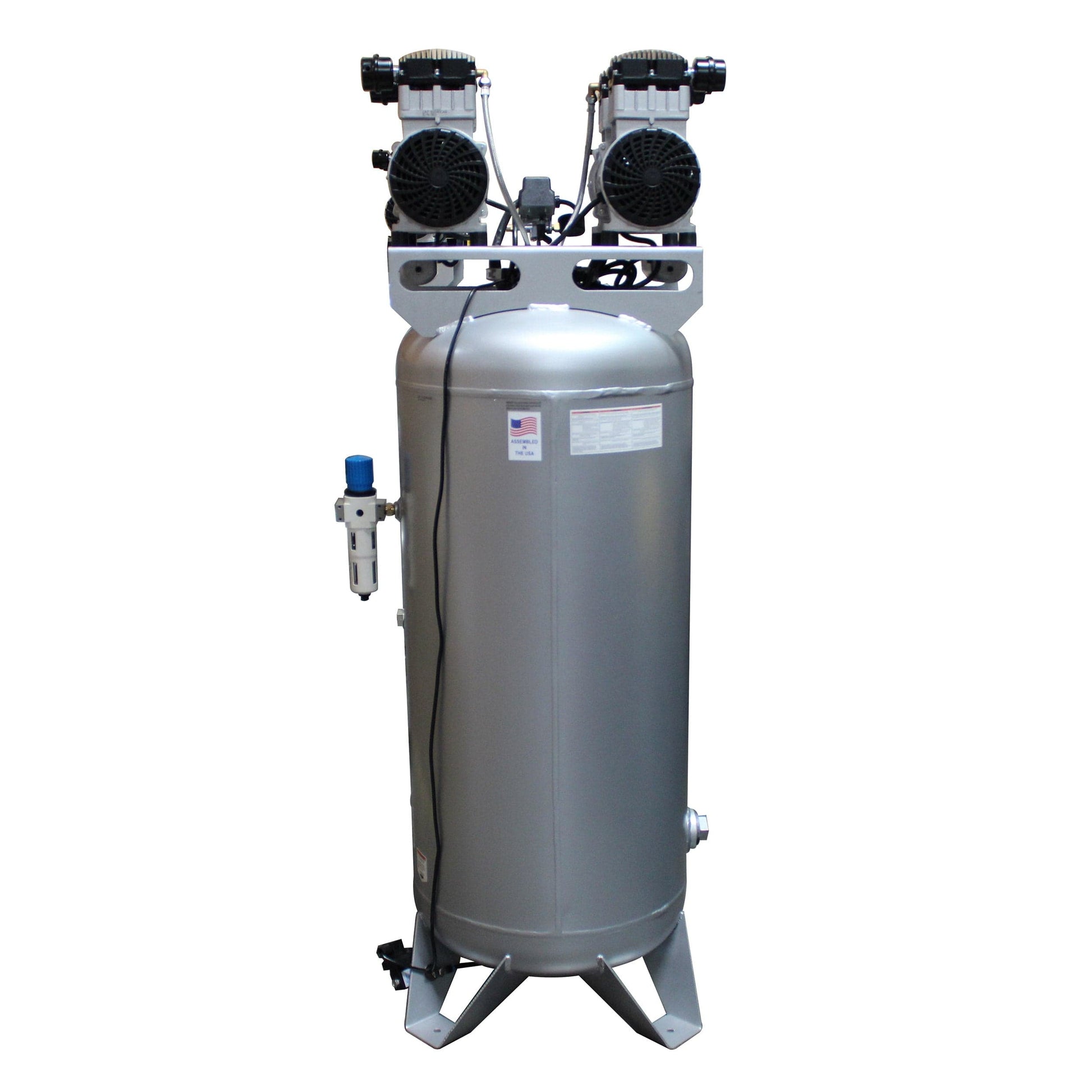 4HP 60 Gallon Oil-Free Steel Tank Air Compressor with Auto Drain Valve alt 0