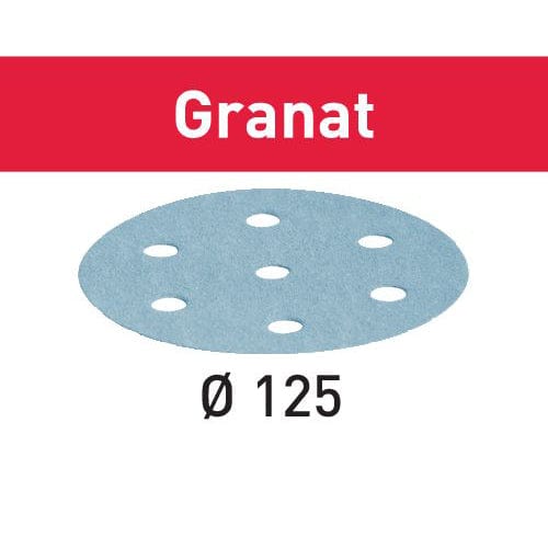 Granat D125 Sandpaper Disc, P120, 10 Pack alt 0