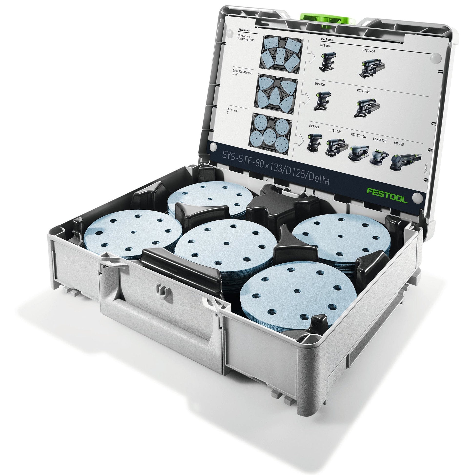 Granat 5" Sanding Disc Set in Systainer³, SYS-STF D125 GR alt 0