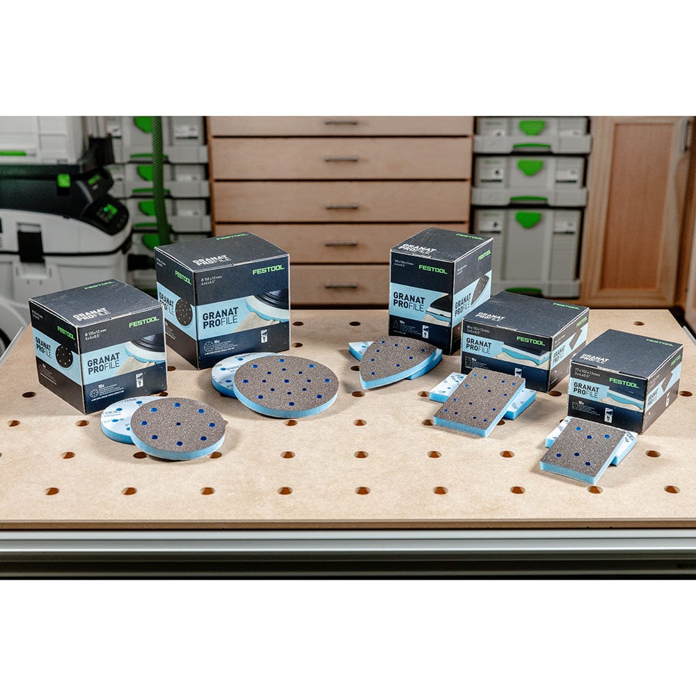 Granat PROfile Foam Abrasive Disc - D125 Fine Grit - 10 Pack