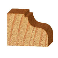 3214 Ogee Fillet Router Bit 1/4" SH 3/16" R 1-3/8" D X 5/8" CL X 2-1/8" OL alt 0