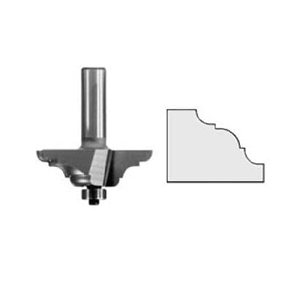 3300 French Baroque Table Edge Router Bit 7/8" PW 2-1/4" D X 3/4" CL X 2-1/2" OL alt 0