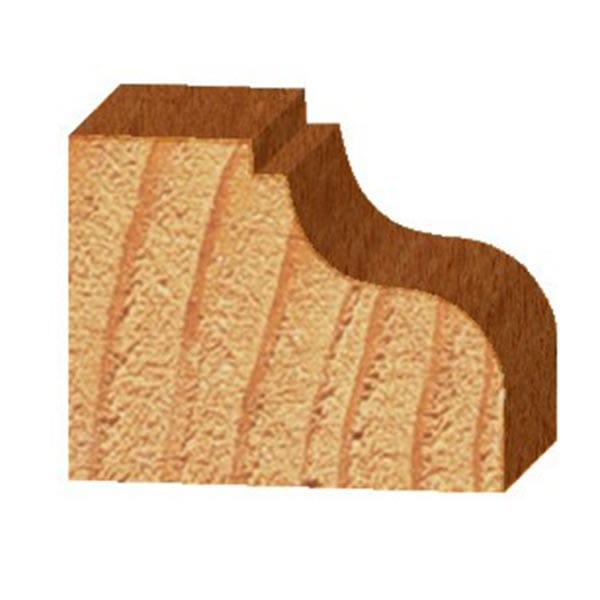3216 Ogee Fillet Router Bit 1/2" SH 3/16" R 1-3/8" D X 5/8" CL X 2-1/2" OL alt 0