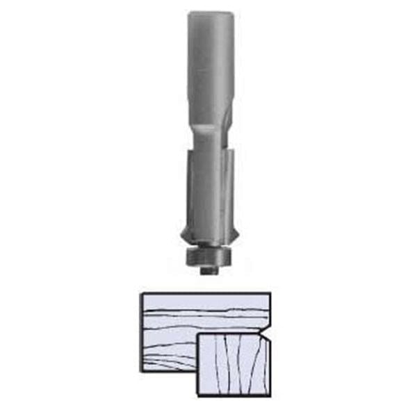 2425 V-Groove Flush Trim Router Bit 1/4" SH X 1/2" D X 1" CL 2-1/2" OL alt 0