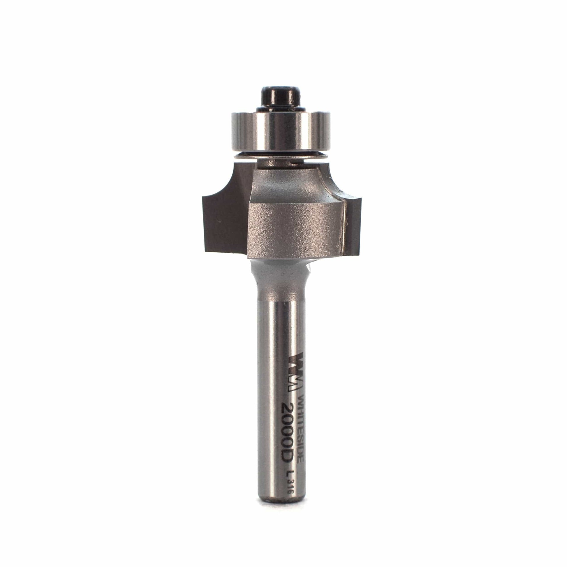 2000D Roundover Router Bit 1/4" SH 5/32" R X 13/16" D X 1/2" CL alt 0