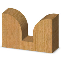 Plunge Roundover Bit w/Plunge Point 3/4" R 2LD 1/2" SD 1/2" SH 3" OL 2 FL alt 0