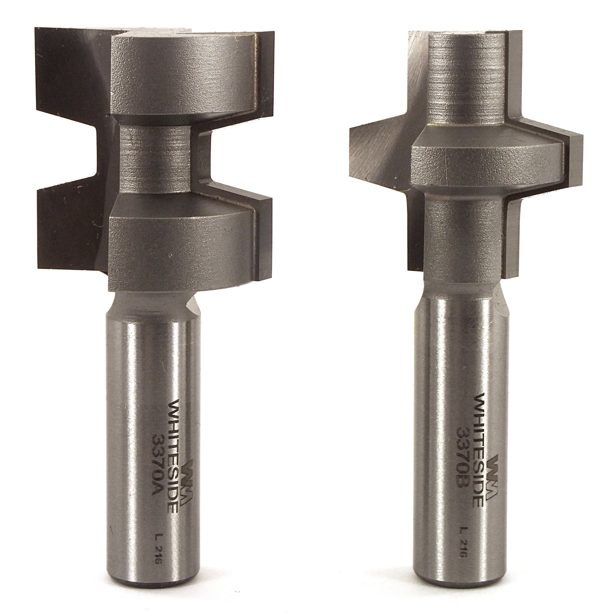 3370 Wedge Tongue And Groove (2) Router Bit 1-1/4" D X 1-1/4" CL X 2-7/8" OL alt 0