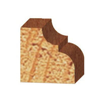 3209 Cove And Bead Router Bit 1/4" SH 5/32" R 1-1/8" D X 1/2" CL X 2" OL alt 0