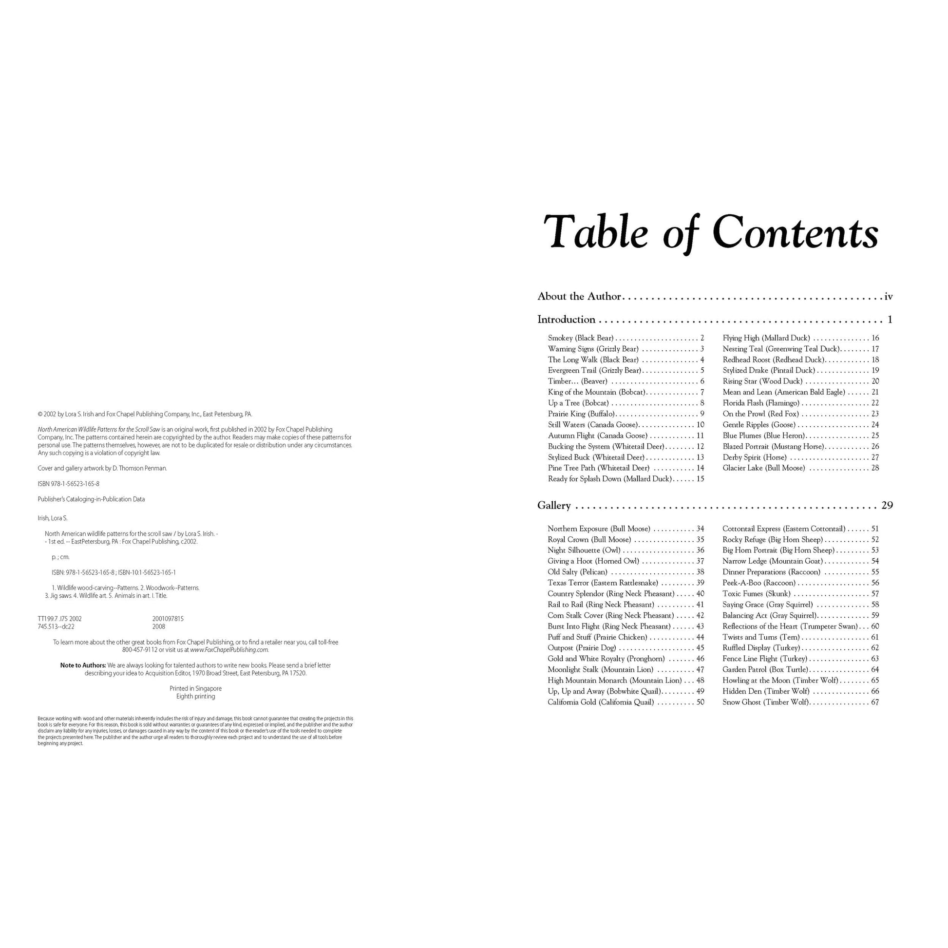 North American Wildlife Patterns for the Scroll Saw alt 0