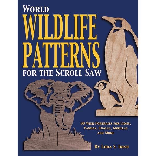 World Wildlife Patterns for The Scroll Saw: 60 Wild Portraits for Lions, Pandas, Koalas, Gorillas & More alt 0