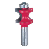 82-510 Half Round Router Bit with Bearing 1/2" Shank 1/4" R 1" CL alt 0