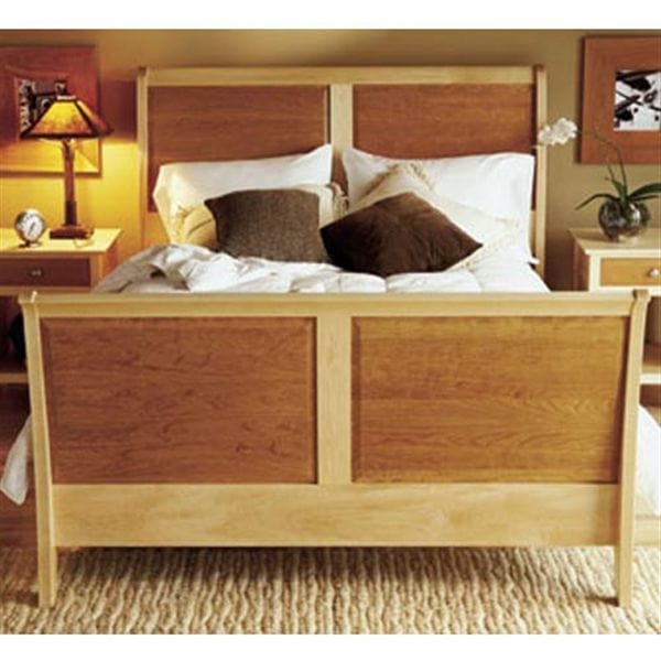 Woodworking Project Paper Plan to Build Maple & Cherry Sleigh Bed alt 0