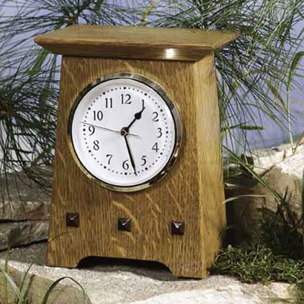 Woodworking Project Paper Plan to Build Arts & Crafts Clock alt 0