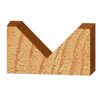 1506 90 Degree V Groove Router Bit 1/2" SH 1" D X 1/2" P X 2-5/8" OL