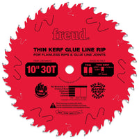 LM75R010 Glue Line Ripping Saw Blade 10" x 5/8" Bore x 30 Tooth Thin Kerf alt 0