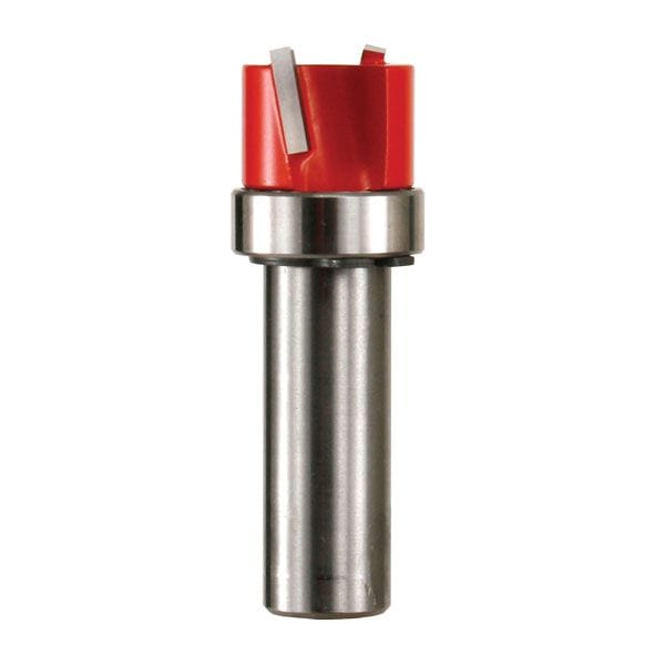 16-524 Mortising Router Bit with Top Bearing 1/2" SH 1-1/4" D 5/8" CL alt 0